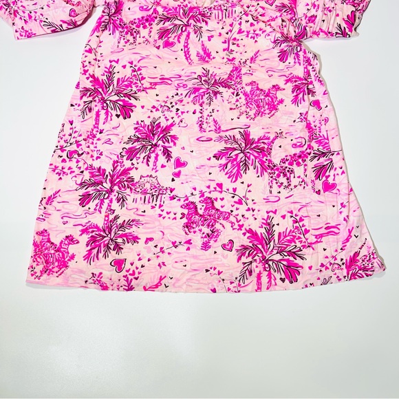 Lilly Pulitzer dress Tosha Wild About You Pink Blossom dress mini dress Size M - Picture 8 of 10